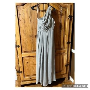 David’s Bridal One Shoulder Chiffon Bridesmaid Dress